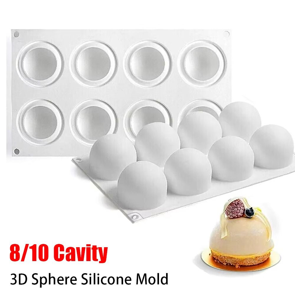 Kitchen Gadgets Under $10 - 1Pcs 8/10 Hohlraum 3D Kugel Silikon