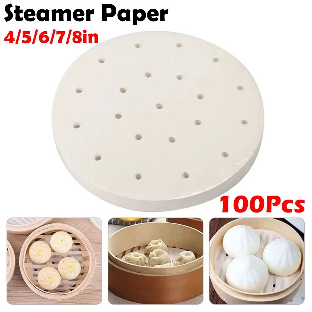 Kitchen Gadgets For Arthritic Hands - 100 Stück gedämpftes Papier, gedämpfte Brötchen,