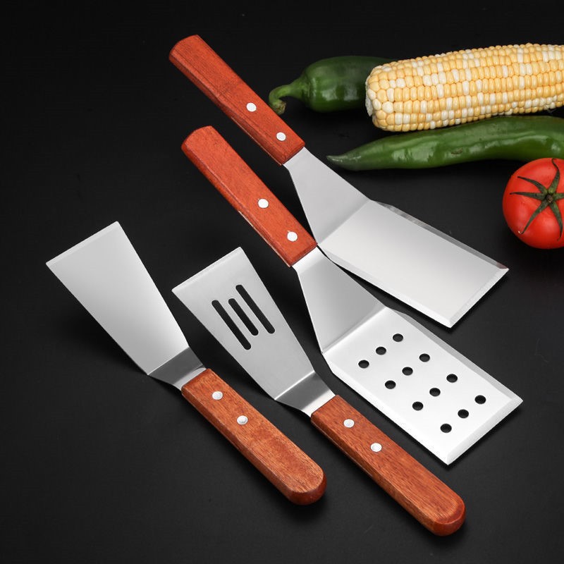 Kitchen Gadgets For Arthritic Hands - Edelstahl-Pizzaspatel für Pfannkuchen, Steak, BBQ, Grillplatte,